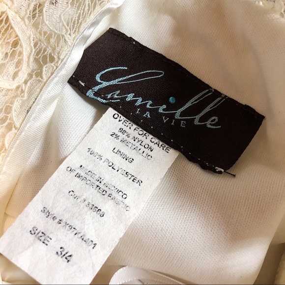 BEAUTIFUL OFF WHITE DRESS - Picture 4 of 5